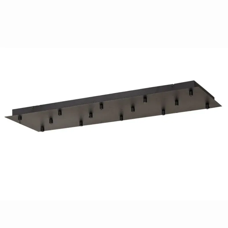 Plateau rectangulaire noir 14 lumières pour série TONIC Mantra 8544