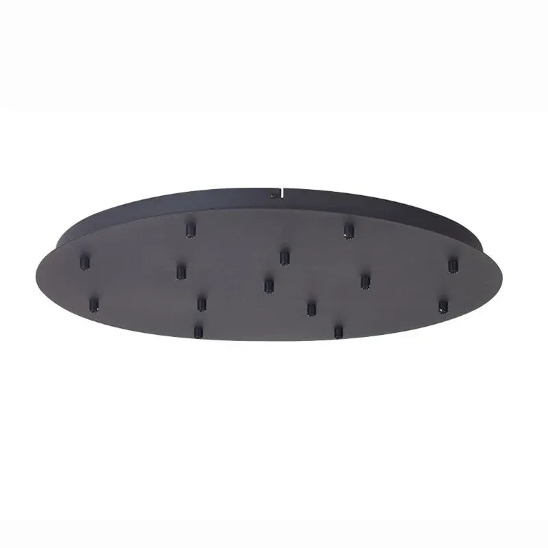 Plateau rond noir 14 lumières pour série TONIC Mantra 8546