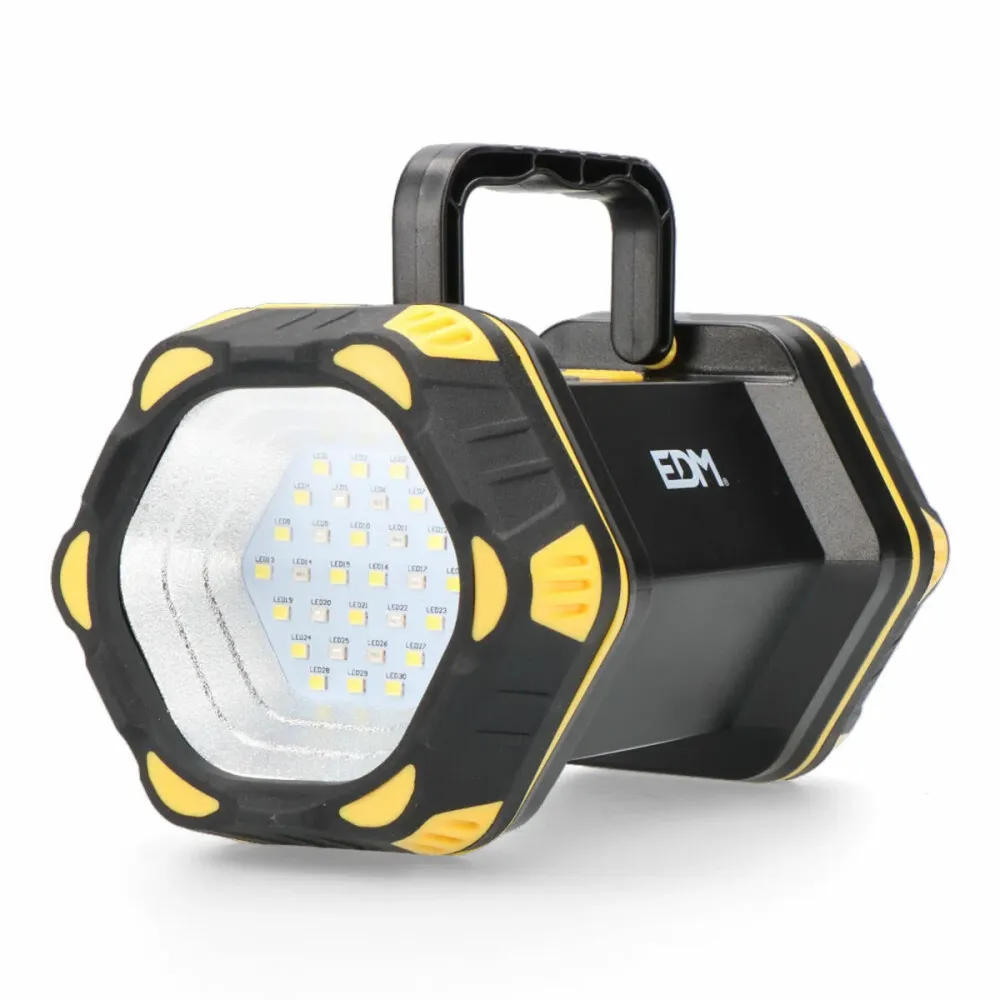 Projecteur LED rechargeable à main EDM 36144