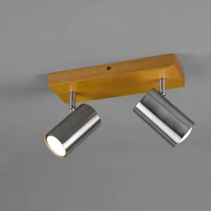 Réglette Marley nickel/bois 2L 812400207