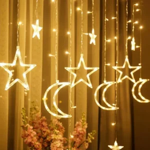 Rideau lumineux de Noël à LED - 3 mètres - 120 LED - Connectable