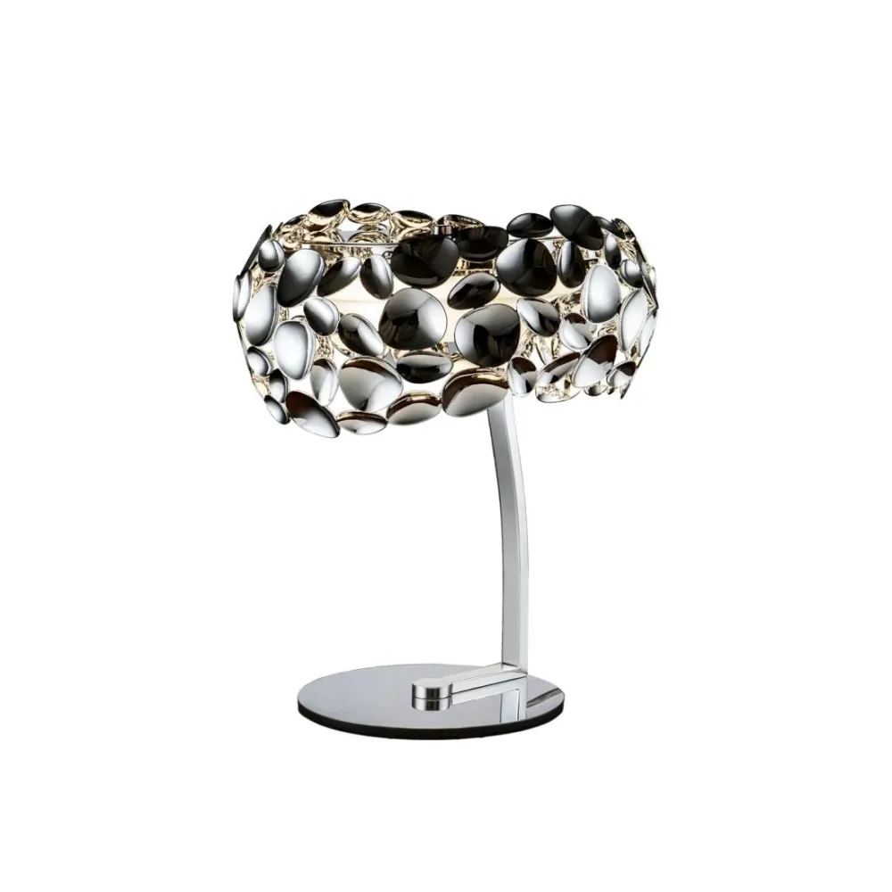 Lampe à poser Schuller NARISA 3L H 40cm, chromée