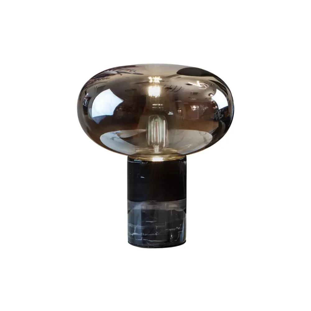 Lampe de table Schuller FUNGI 1L H 39 cm, marbre noir