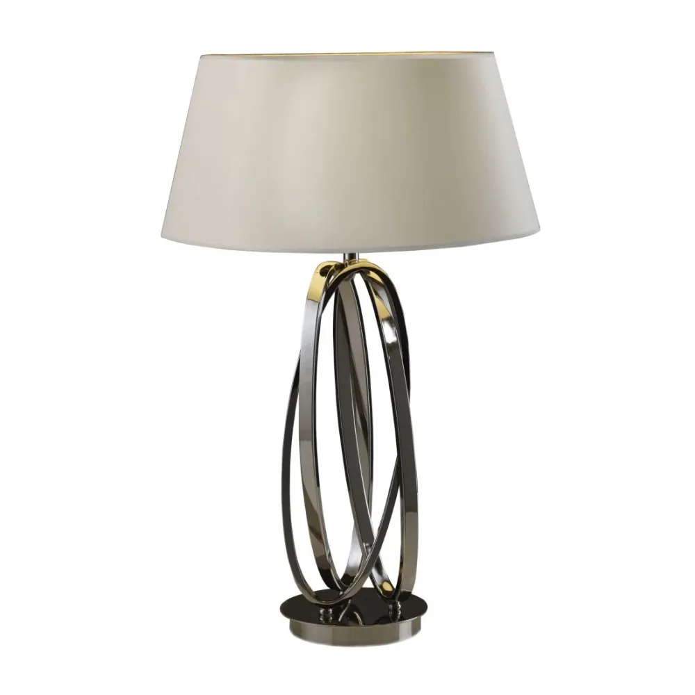Lampe de table Schuller OVALOS 1L H 70 cm, nickel