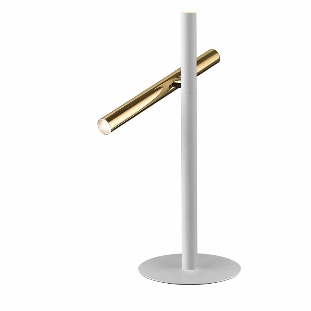 Lampe de table Schuller VARAS 2L H 53cm, LED or/blanc