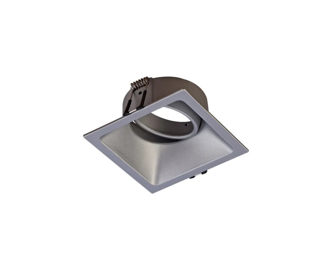 Spot encastré COMFORT carré orientable gris argent Mantra C0162