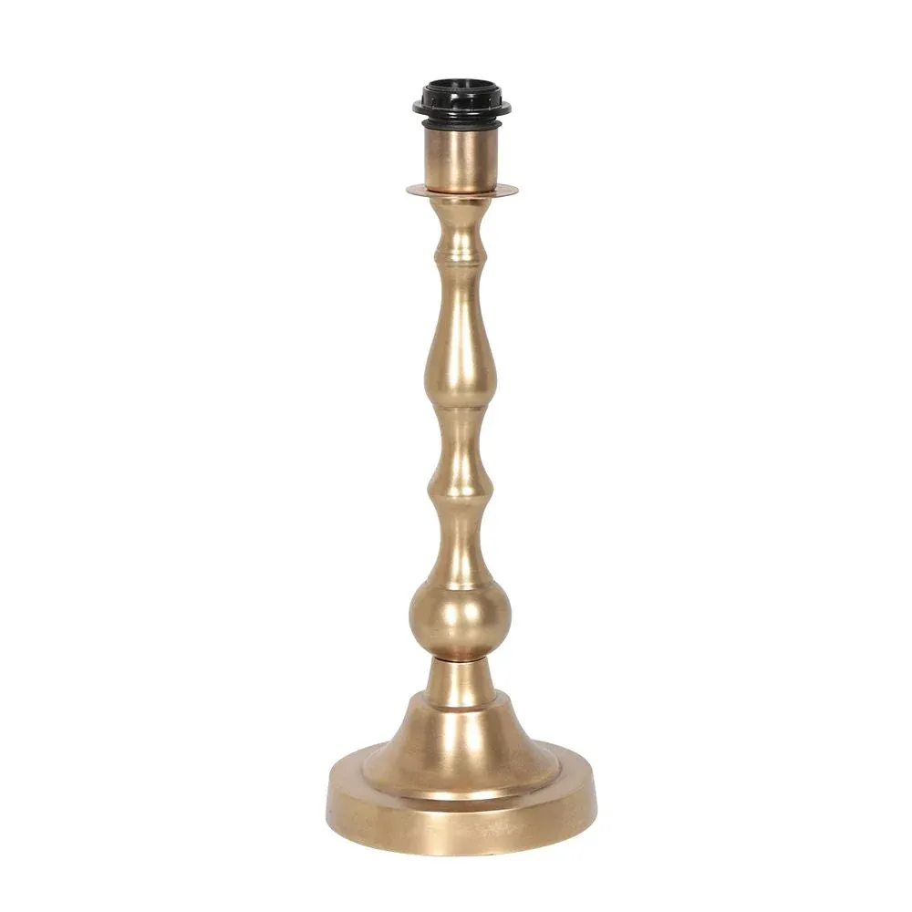 Lampe de table Steinhauer Bass Player 1L, pied en bronze E27, H 43 cm