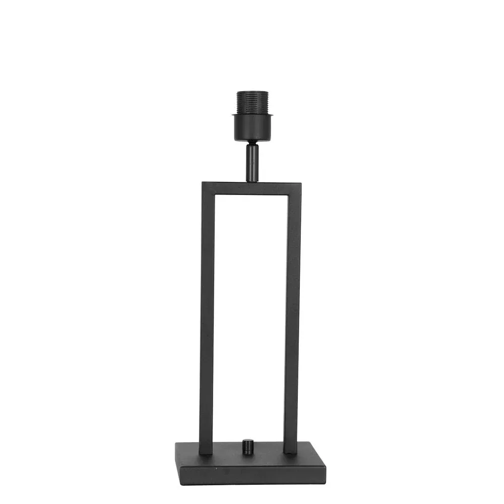 Lampe de table Steinhauer Rod 1L, pied en métal noir E27, H 44 cm