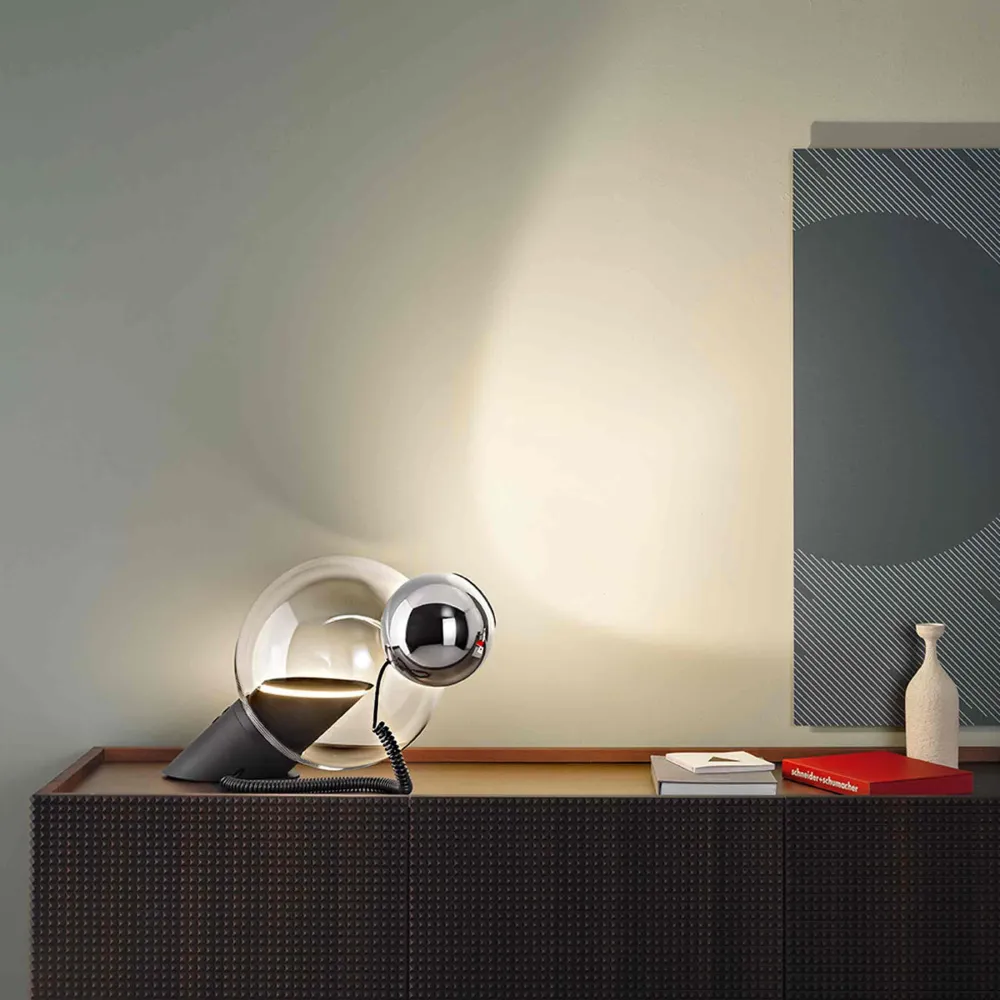 Lampe de table en aluminium GRAVITA par Antonio Macchi Cassia pour Stilnovo