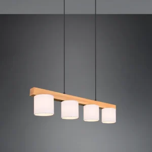 Suspension Cameron blanc/bois R30654001