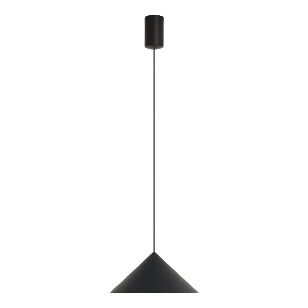 Suspension CONO noire 1 lumière 10 watts dimmable Mantra 9454
