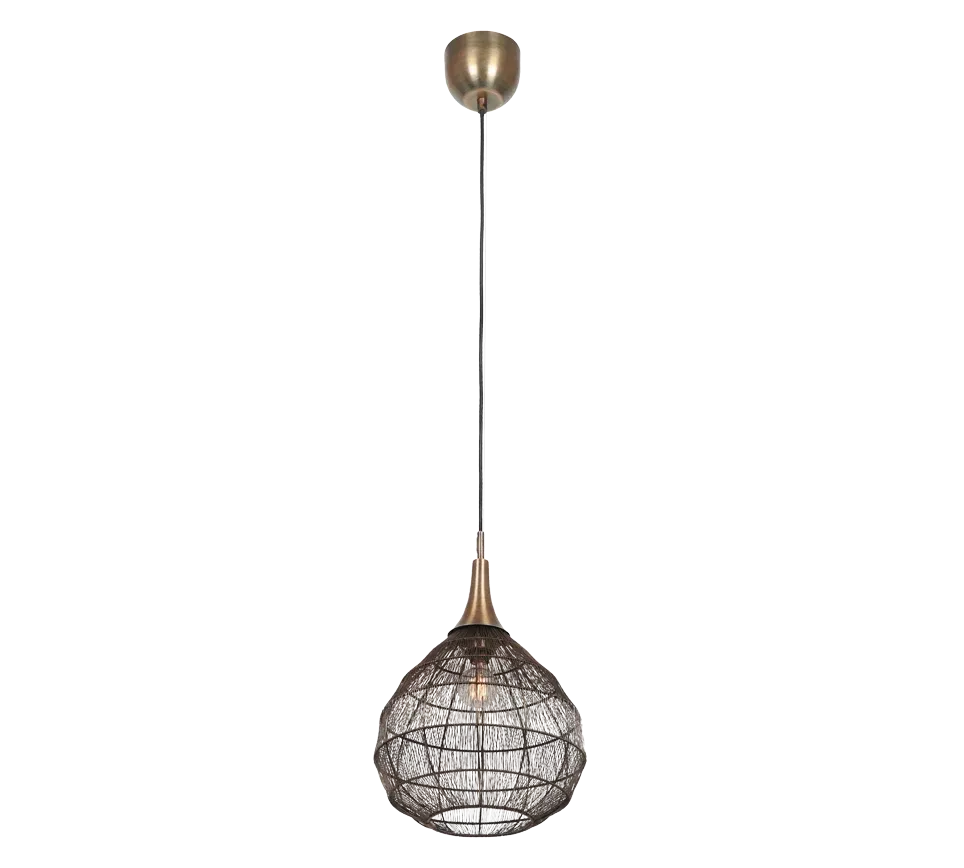 Suspension Soraya noir/laiton diam 42 365440104