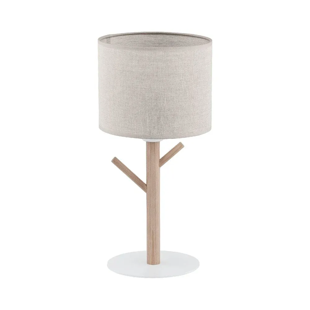 Lampe de table ALBERTO en métal blanc E27 1L TK Lighting