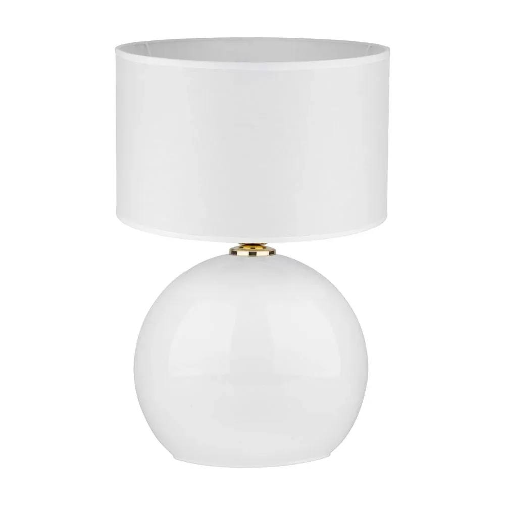 Lampe de table PALLA en verre E27 1L White TK Lighting