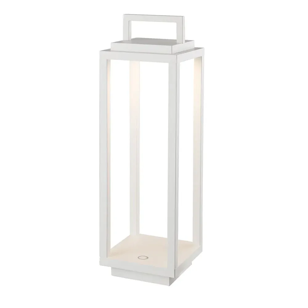 Lampe de table d'extérieur VK Leading Light LED, H 33 cm White