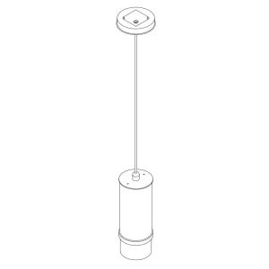 Wave 7001.90 - lampe suspendue - convient aux revêtements en cuir - acier inoxydable - dimmable - LED