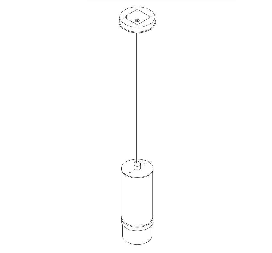 Wave 7001.90 - lampe suspendue - convient aux revêtements en cuir - acier inoxydable - dimmable - LED