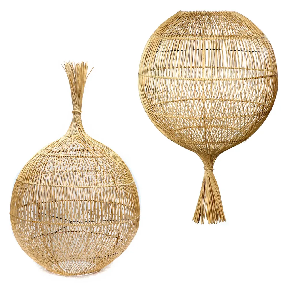 WONTON Lampadaire Suspendu Naturel