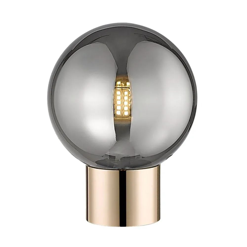 Lampe de table Zumaline Arcturus 1L G9 or français, H 15,7 cm