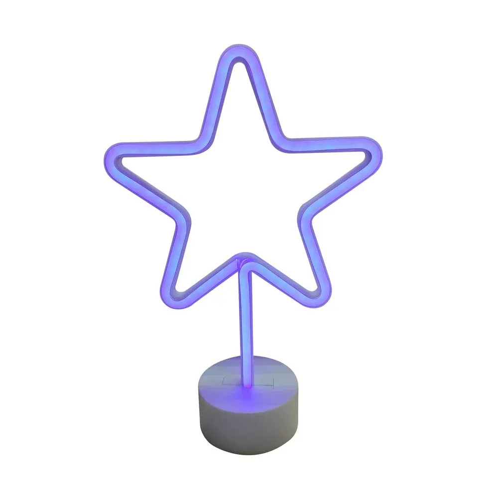 Lampe de table Zumaline Neon Star 1L LED 0,7W plastique