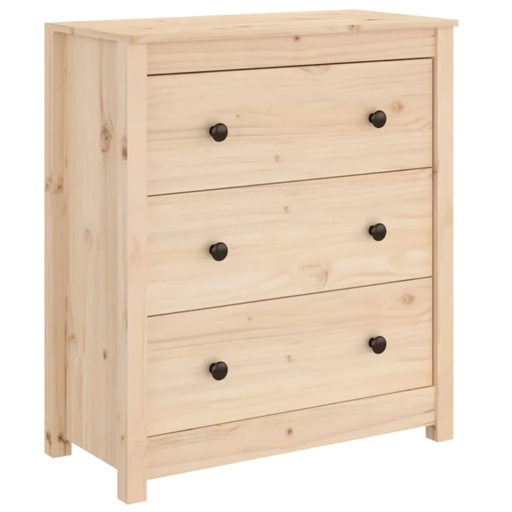 Buffet bahut commode armoire meuble de rangement organisateur cuisine salle de séjour salon 70 x 35 x 80 cm bois massif de...