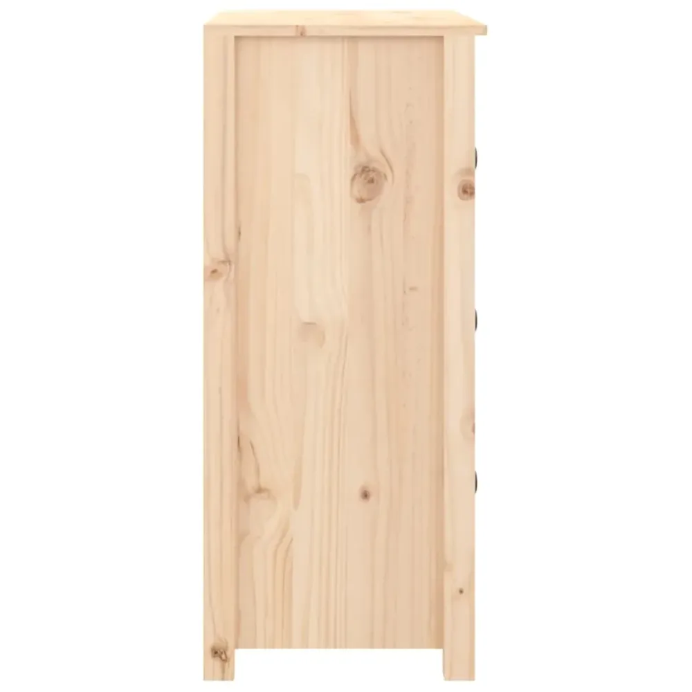 Buffet bahut commode armoire meuble de rangement organisateur cuisine salle de séjour salon 70 x 35 x 80 cm bois massif de...