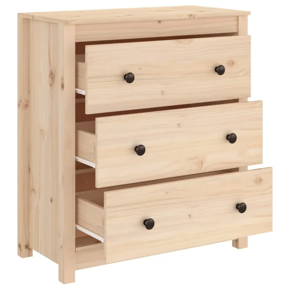 Buffet bahut commode armoire meuble de rangement organisateur cuisine salle de séjour salon 70 x 35 x 80 cm bois massif de...