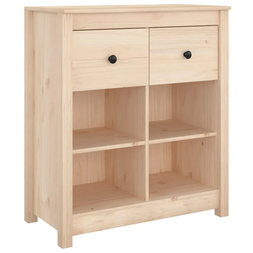 Buffet bahut commode armoire meuble de rangement organisateur cuisine salle de séjour salon 70 x 35 x 80 cm bois massif de...