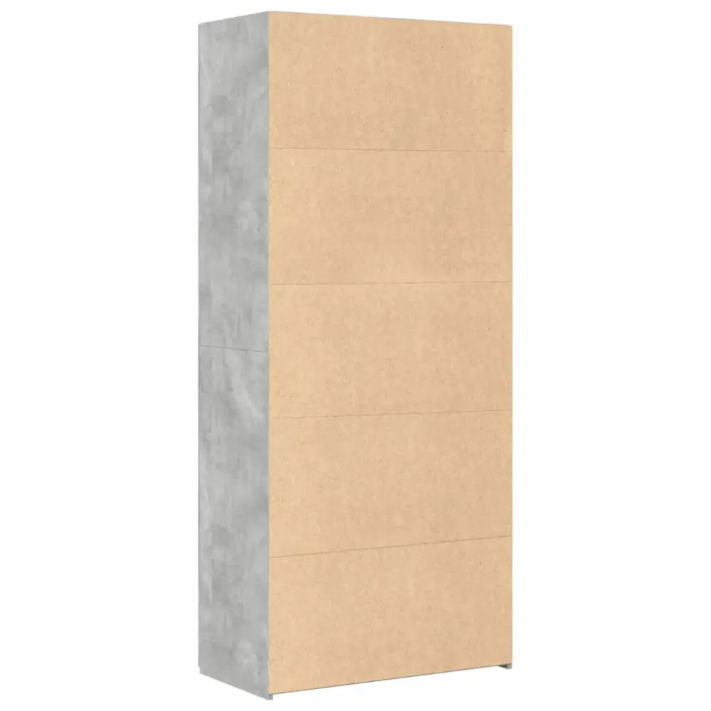 Buffet bahut commode armoire meuble de rangement organisateur cuisine salle de séjour salon haut 80 x 42,5 x 185 cm bois d...