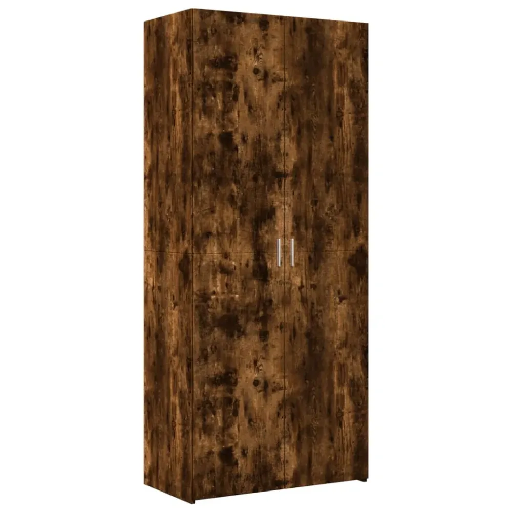 Buffet bahut commode armoire meuble de rangement organisateur cuisine salle de séjour salon haut 80 x 42,5 x 185 cm bois d...