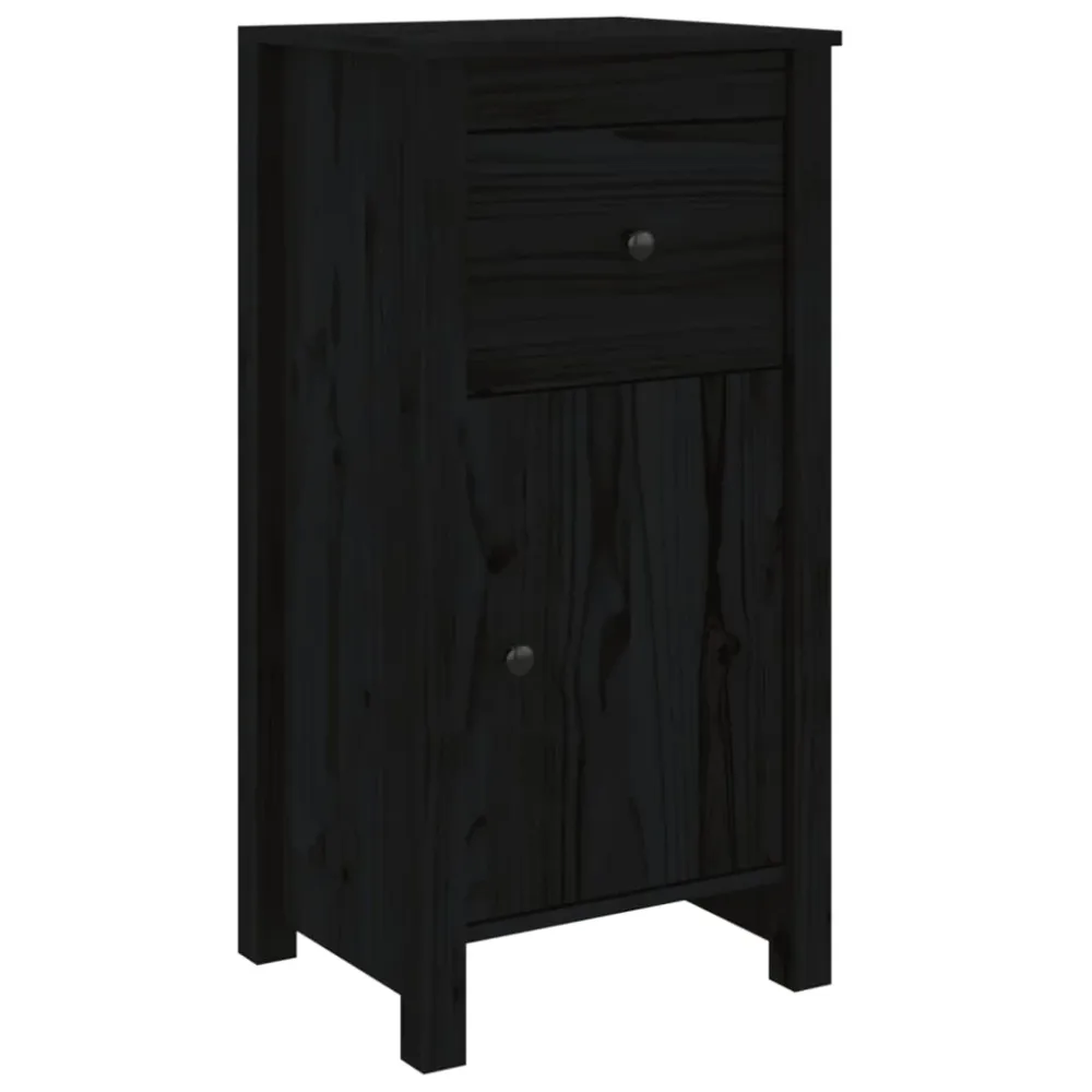 Buffet bahut commode armoire meuble de rangement organisateur cuisine salle de séjour salon 40 x 35 x 80 cm bois massif de...