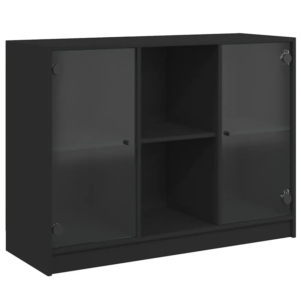 Buffet bahut commode armoire meuble de rangement organisateur cuisine salle de séjour salon 102 x 37 x 75,5 cm bois d'ingé...