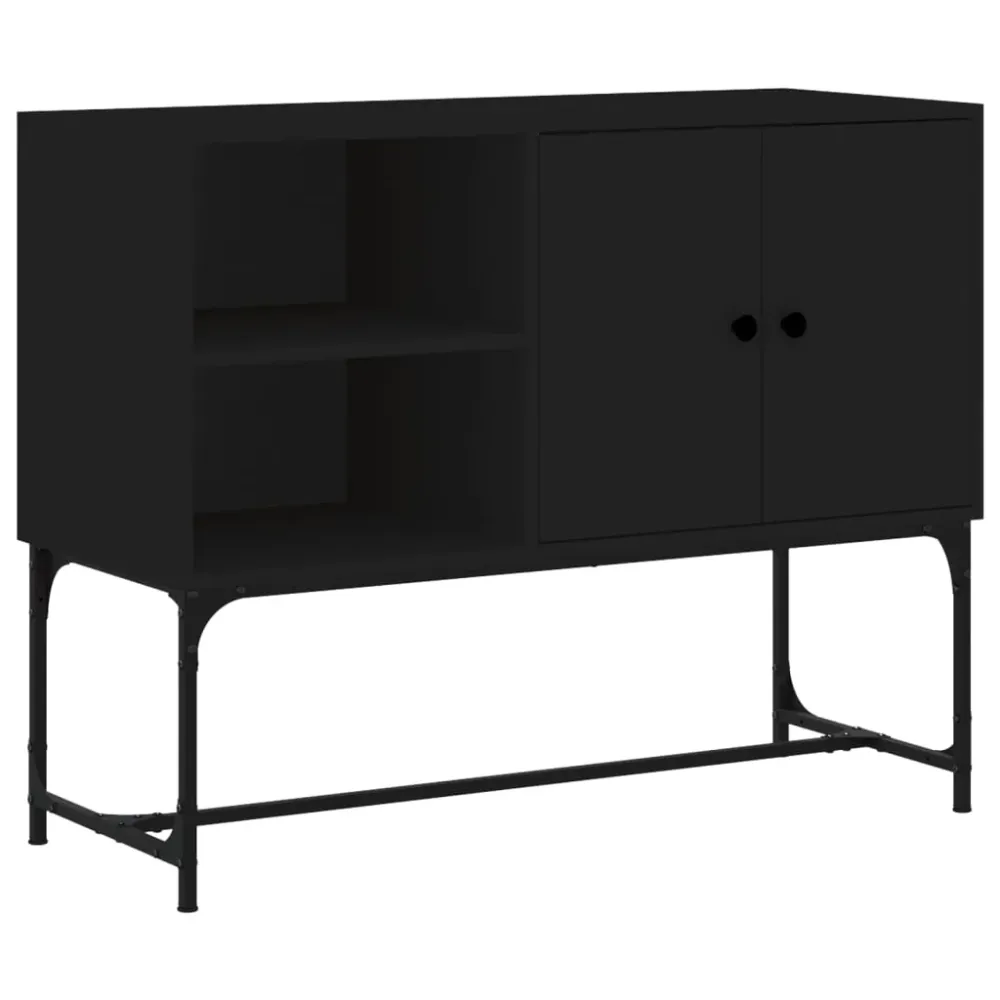 Buffet bahut commode armoire meuble de rangement organisateur cuisine salle de séjour salon 100 x 40 x 79,5 cm bois d'ingé...
