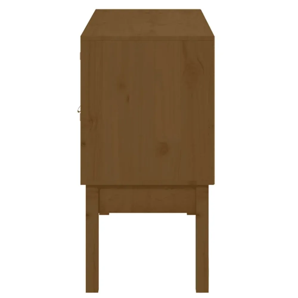 Buffet bahut commode armoire meuble de rangement organisateur cuisine salle de séjour salon 110 x 40 x 78 cm bois massif d...
