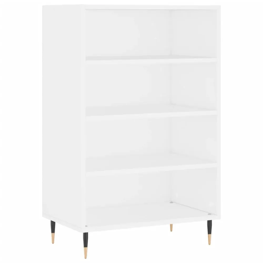 Buffet bahut commode armoire meuble de rangement organisateur cuisine salle de séjour salon haut 57 x 35 x 90 cm bois d'in...