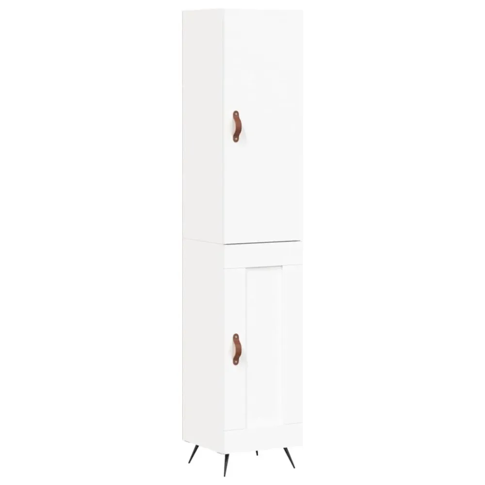 Buffet bahut commode armoire meuble de rangement organisateur cuisine salle de séjour salon haut 34,5 x 34 x 180 cm bois d...