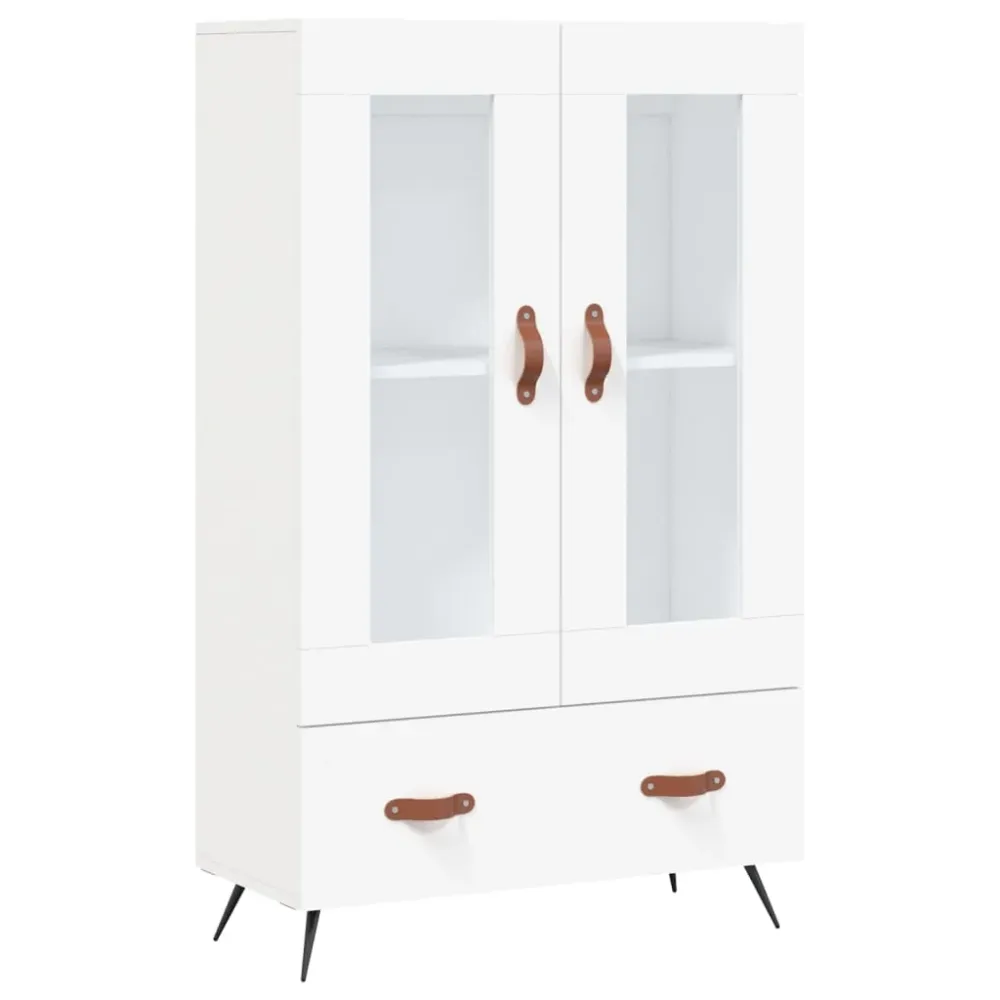 Buffet bahut commode armoire meuble de rangement organisateur cuisine salle de séjour salon haut 69,5 x 31 x 115 cm bois d...