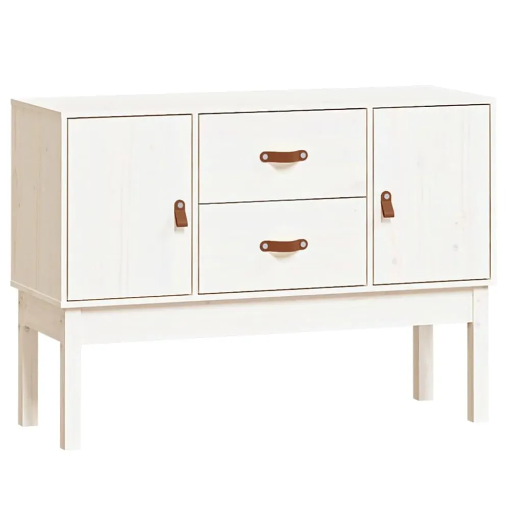 Buffet bahut commode armoire meuble de rangement organisateur cuisine salle de séjour salon 110 x 40 x 78 cm bois massif d...