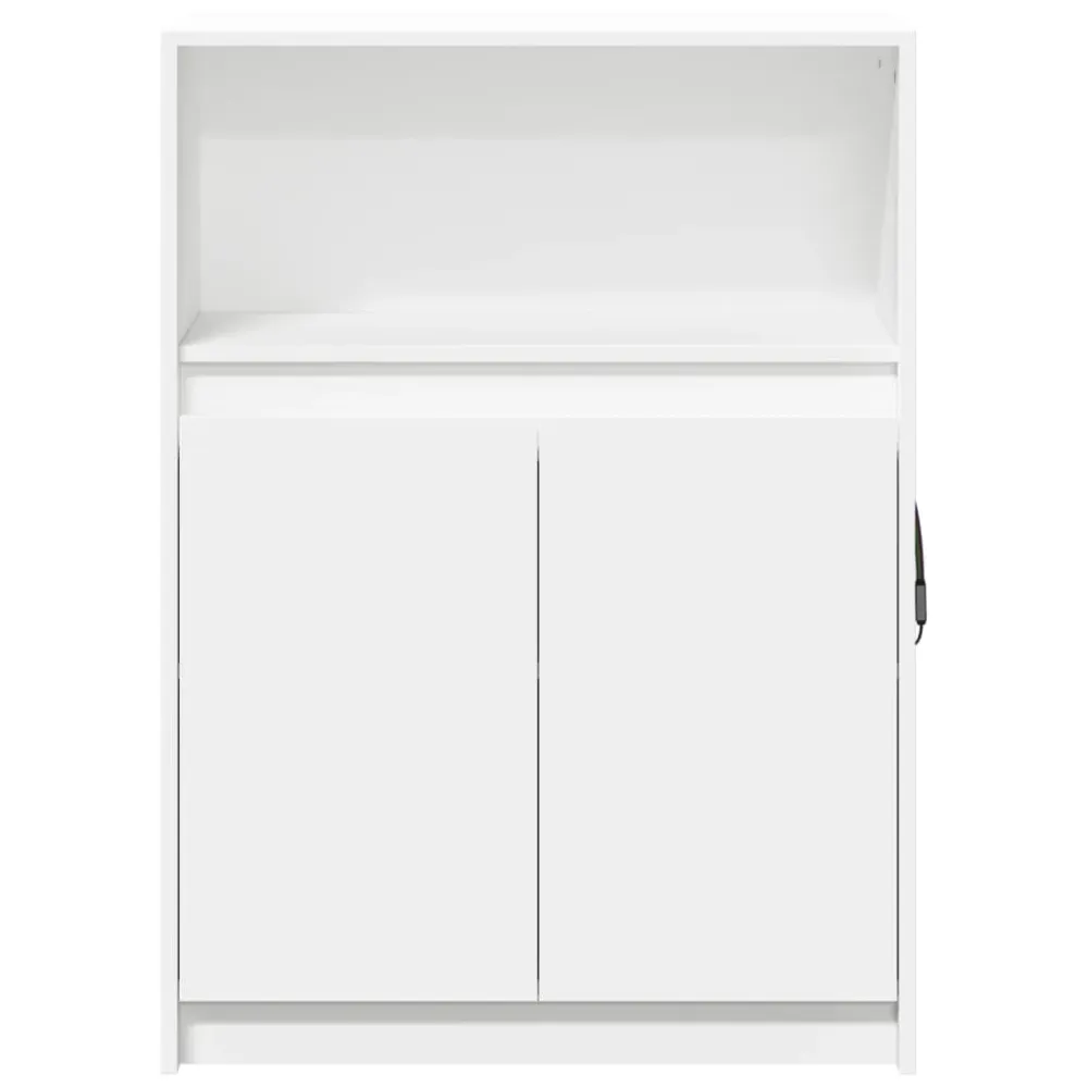 Buffet bahut commode armoire meuble de rangement organisateur cuisine salle de séjour salon avec LED 72 x 34 x 100 cm bois...