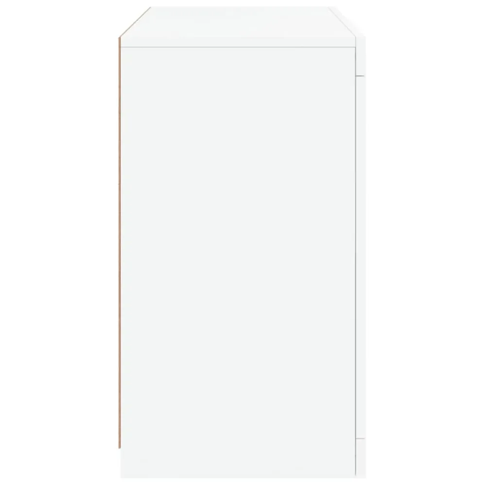 Buffet bahut commode armoire meuble de rangement organisateur cuisine salle de séjour salon avec lumières LED 60,5 x 37 x...