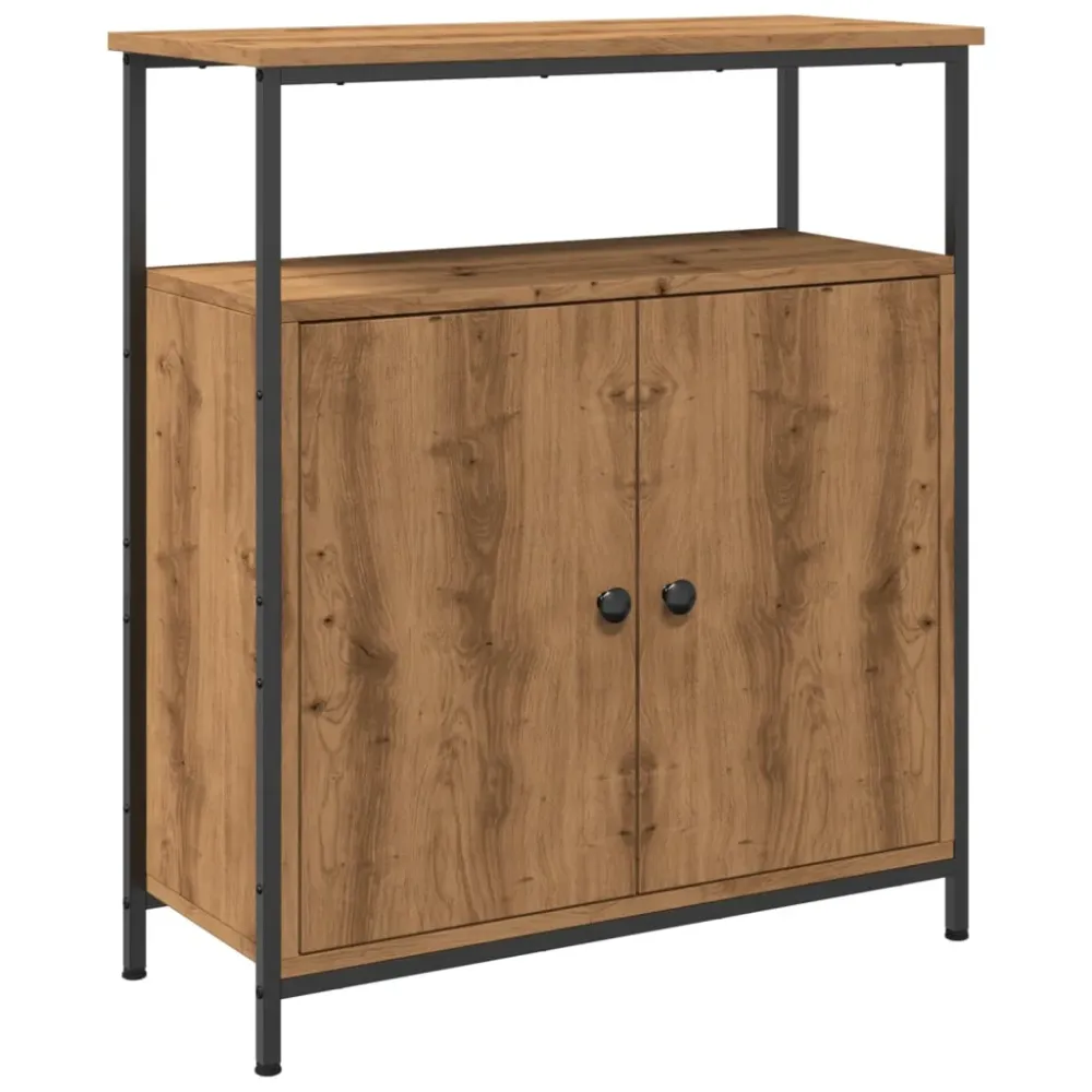 Buffet bahut commode armoire meuble de rangement organisateur cuisine salle de séjour salon artisanal 70 x 30 x 80 cm bois...