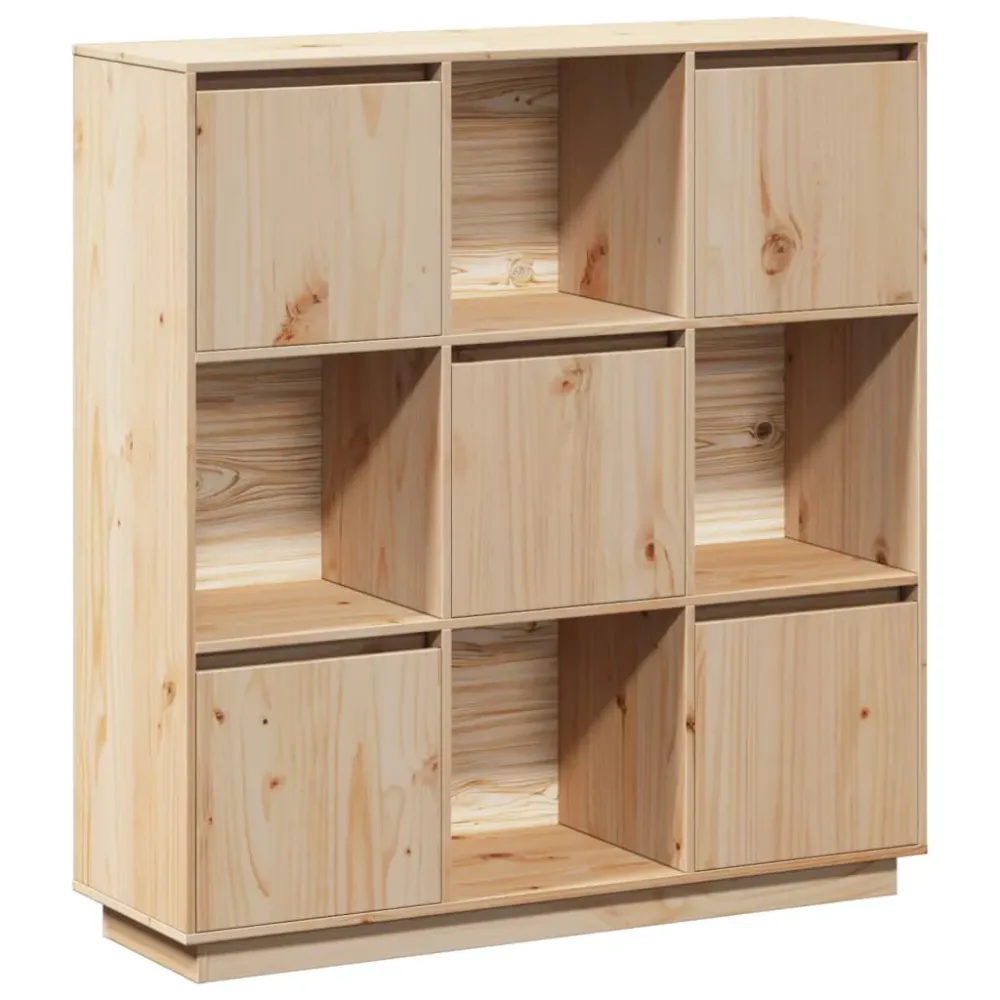 Buffet bahut commode armoire meuble de rangement organisateur cuisine salle de séjour salon 110,5 x 35 x 117 cm bois de pi...