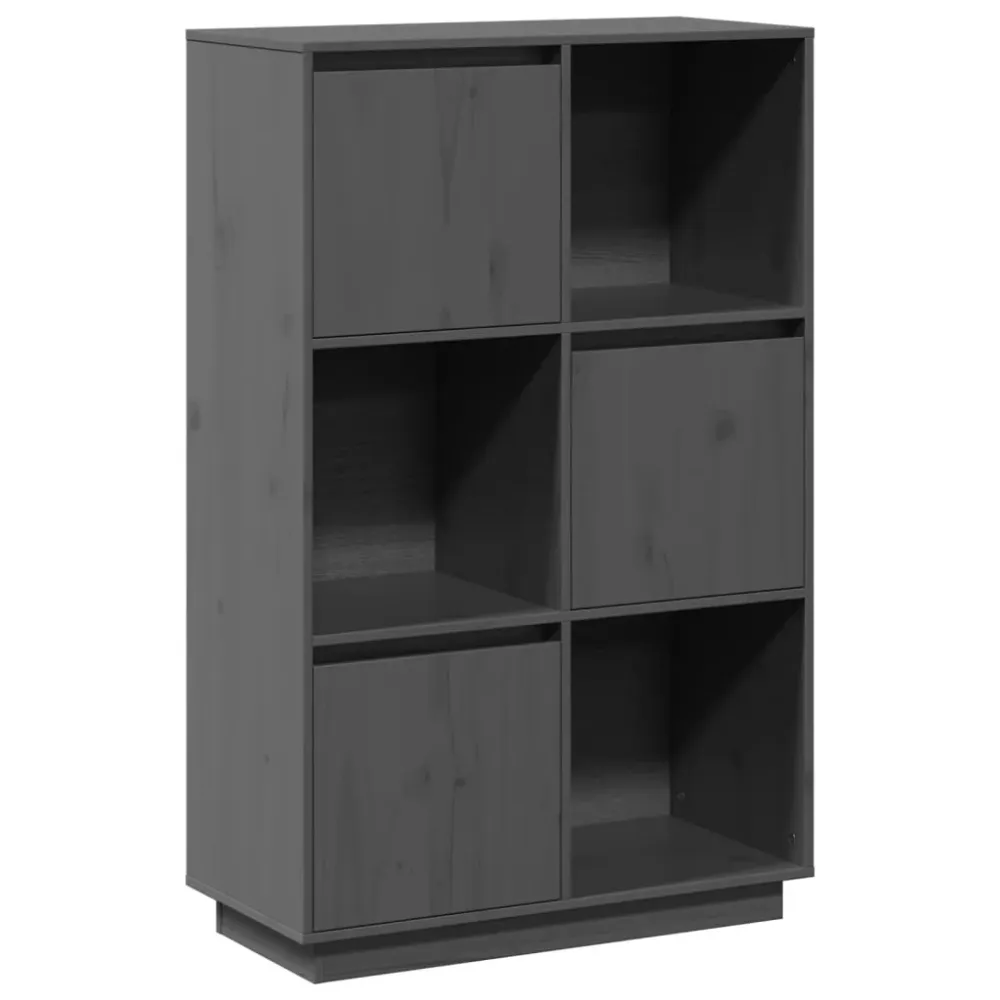 Buffet bahut commode armoire meuble de rangement organisateur cuisine salle de séjour salon haut 74 x 35 x 117 cm bois mas...