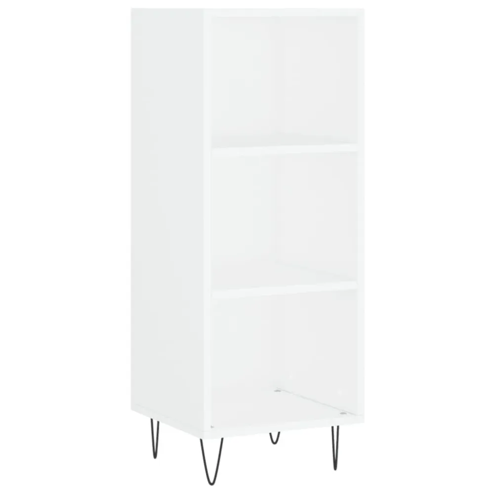Buffet bahut commode armoire meuble de rangement organisateur cuisine salle de séjour salon 34,5 x 32,5 x 90 cm bois d'ing...