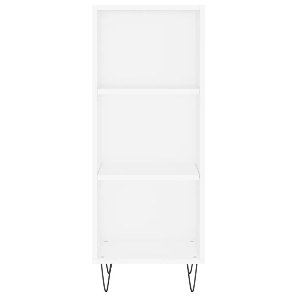 Buffet bahut commode armoire meuble de rangement organisateur cuisine salle de séjour salon 34,5 x 32,5 x 90 cm bois d'ing...