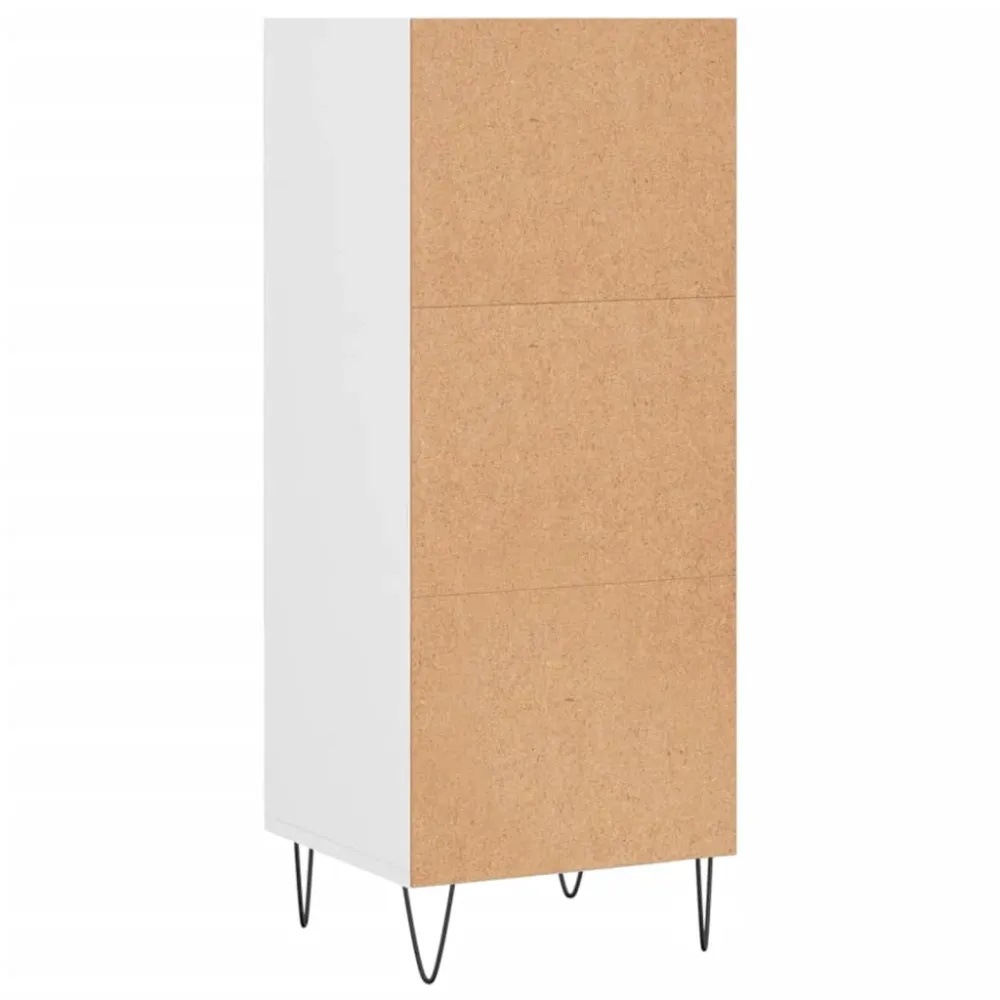 Buffet bahut commode armoire meuble de rangement organisateur cuisine salle de séjour salon 34,5 x 32,5 x 90 cm bois d'ing...
