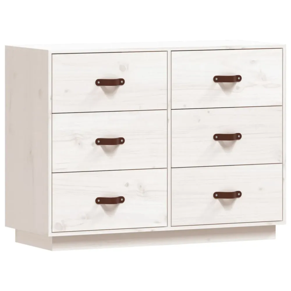 Buffet bahut commode armoire meuble de rangement organisateur cuisine salle de séjour salon 100 x 40 x 75 cm bois massif d...