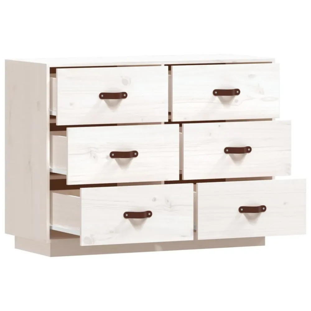Buffet bahut commode armoire meuble de rangement organisateur cuisine salle de séjour salon 100 x 40 x 75 cm bois massif d...