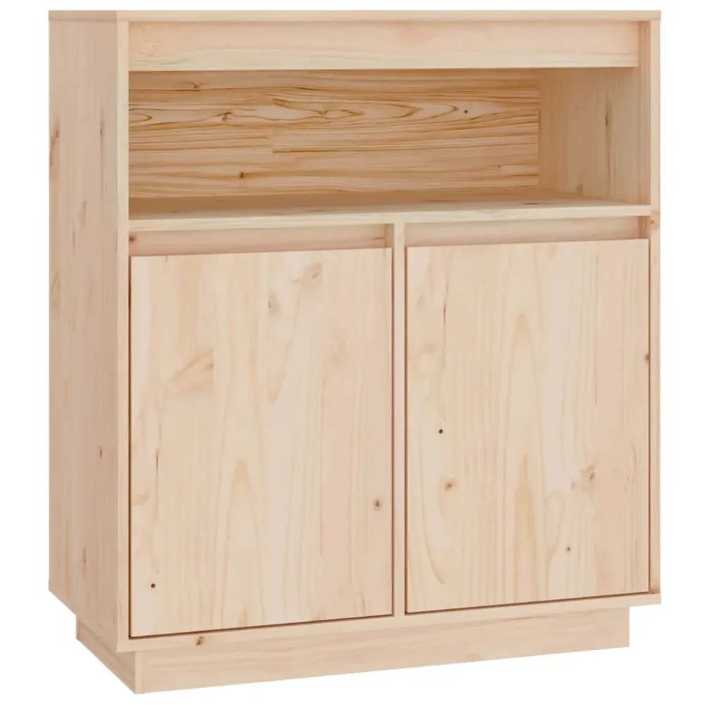 Buffet bahut commode armoire meuble de rangement organisateur cuisine salle de séjour salon 70 x 34 x 80 cm bois massif de...