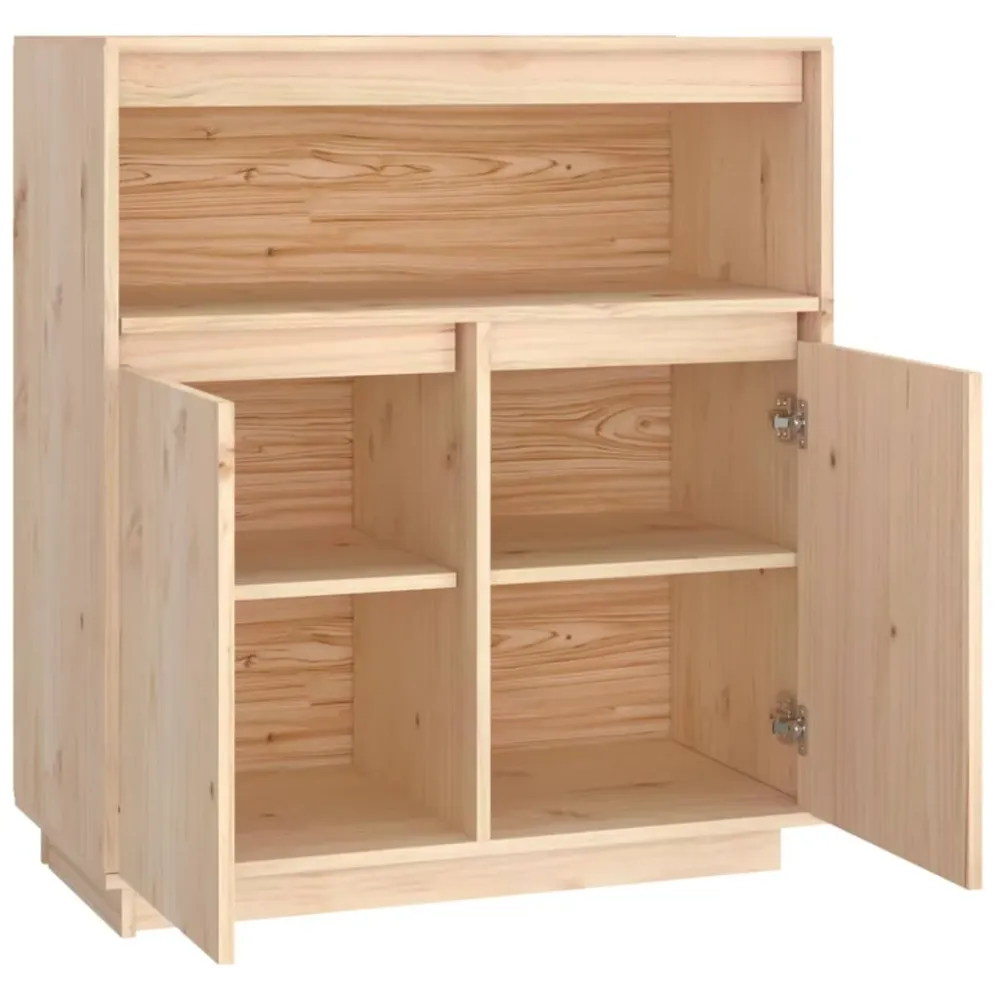 Buffet bahut commode armoire meuble de rangement organisateur cuisine salle de séjour salon 70 x 34 x 80 cm bois massif de...